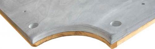 Комплект плит для бильярдного стола Premium-Quality Rasson 8 футов, сланец с подложкой, 25 мм, 3 шт (американский пул)